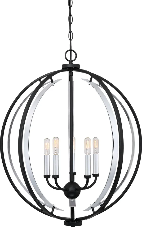 Quoizel CRT2824EK Concert Pendant Light, Earth Black