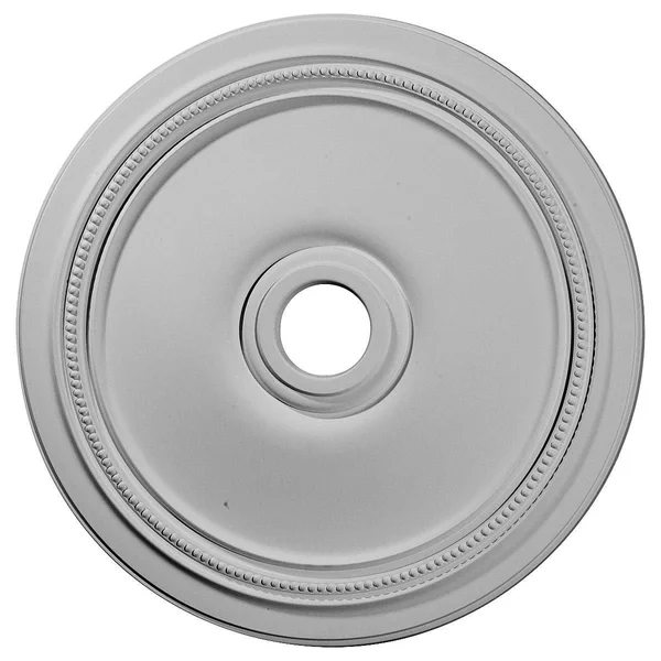 24x22OD x 3 5/8x22ID x 1 1/4x22P Diane Ceiling Medallion (Fits Canopies Up to 6 1/4x22) - Hand-Painted Pale Gold