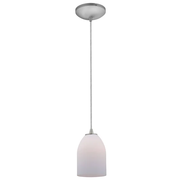 Access Lighting 28018-1C-Bs-Opl Bordeaux 1 Light Brushed Steel Pendant