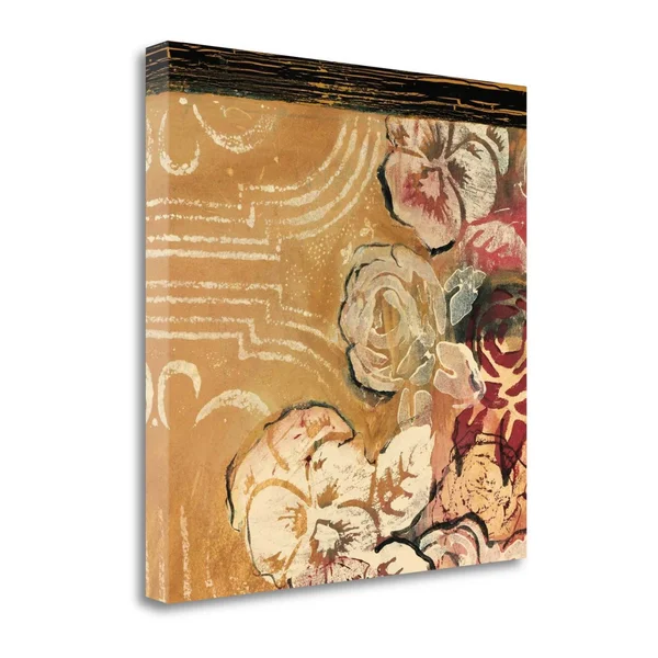 Tangletown Fine Art Cranberries and Creme I by Laurie fields - Giclee Print on Wrap Canvas, 25x22x25x22