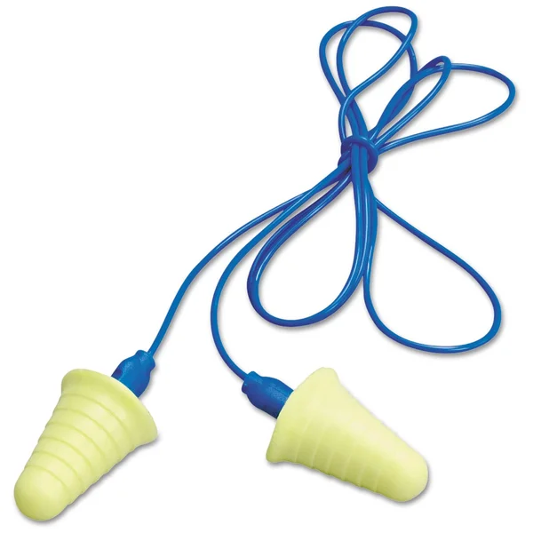 3M E-A-R - Earplugs - bullet - SLC80: 26 dB - NRR: 30 dB - polyurethane foam - yellow pairs (pack of 2000)