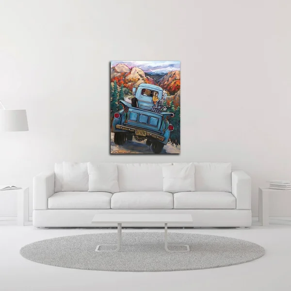 32x22 x 24x22 Be Here Now by CR Townsend Print on Canvas