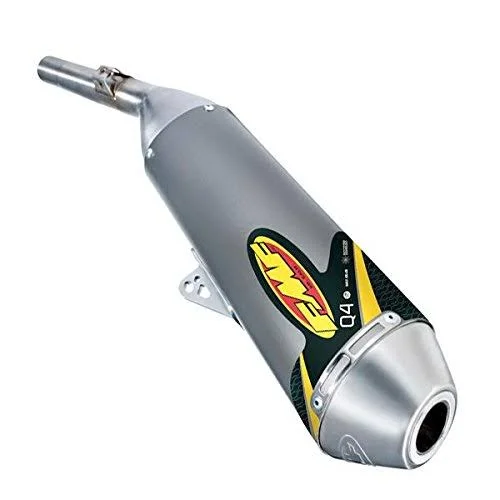 FMF Racing Q4 Spark Arrestor Slip-On Exhaust for Yamaha 2003-05 Yz450f, 2003-06, Black