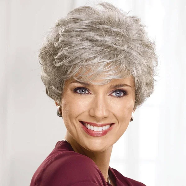Gray Short Wavy Wig by Paula Young Celebrity Wig