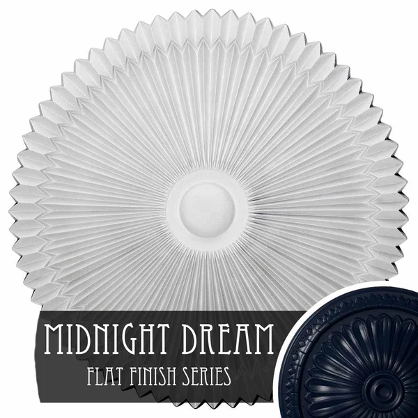 24x22OD x 3x22P Shakuras Ceiling Medallion (Fits Canopies Up to 5x22), Hand-Painted Midnight Dream