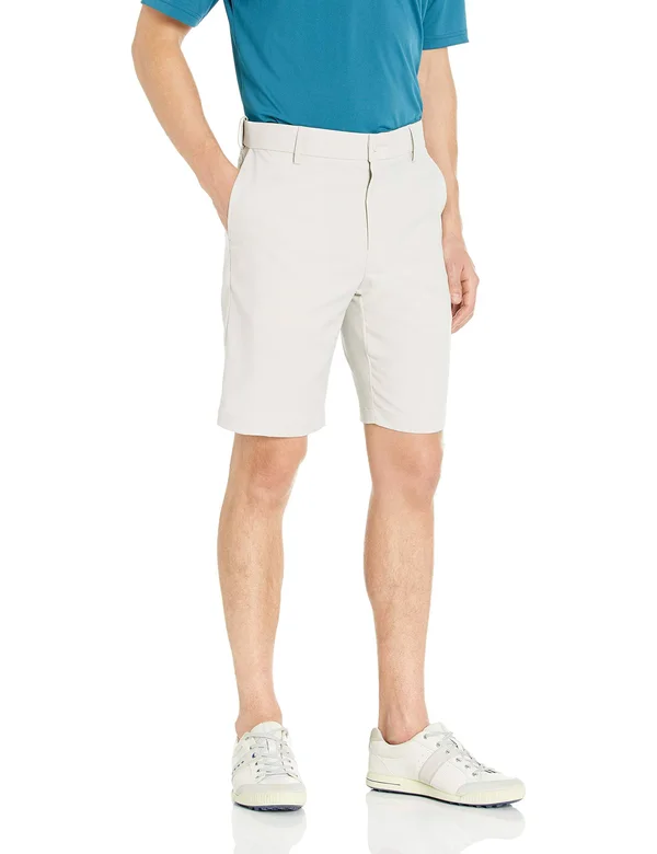 PGA Tour Men's Expandable Flat Front Short, Silver Cloud, 44