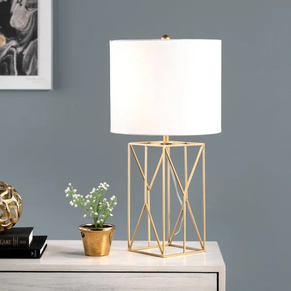 nuLOOM Mead 24x22 Iron Table Lamp - 12x22 W x 12x22 D x 23.5x22 H - Brass