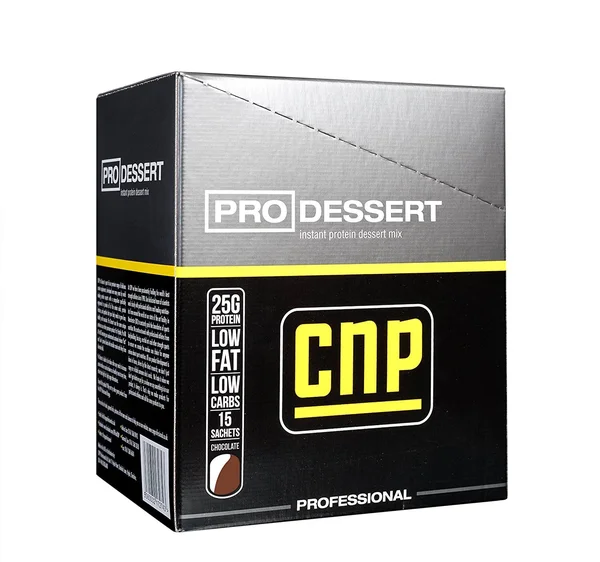 CNP Professional ProDessert Chocolate Instant Protein Pudding Mix - 15 single serving 41 gram envelopes [615 g]