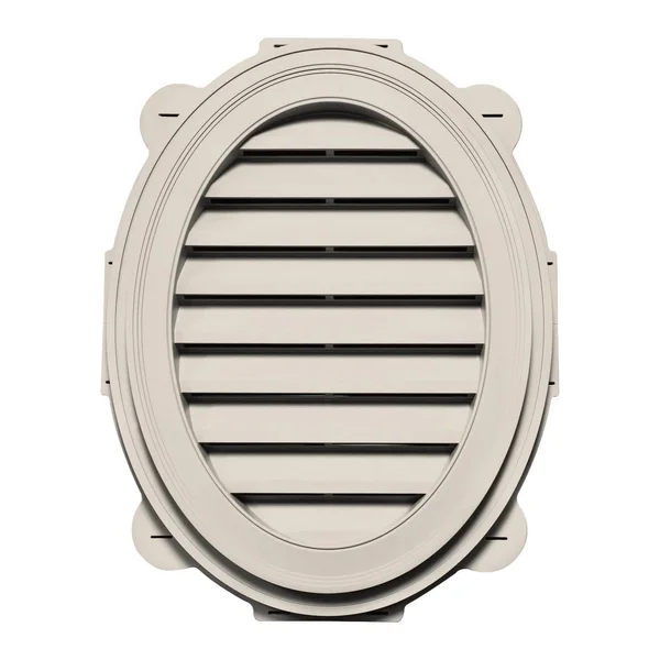 Mid America Oval Vinyl Gable Vents - 21x27 - 048 Almond by BuyMBS.com