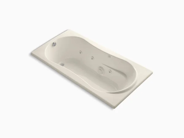 Kohler K-1157-47 Almond 72x22 x 36x22 Drop-in Whirlpool Bath