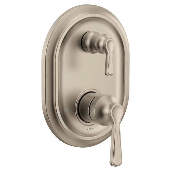Moen UTS9211BN Colinet M-CORE 3-Series 2-Handle Shower Trim with Integrated Transfer, Valve Required, Brushed Nickel