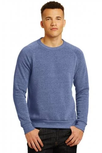24 Custom Alternative AA9575 Champ Eco-Fleece Sweatshirt - Eco Pacific Blue - M