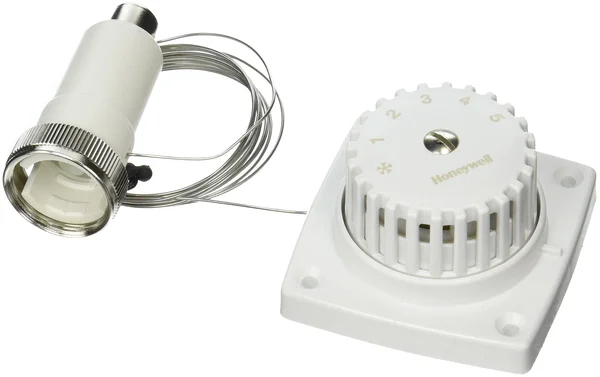 Thermostatic Radiator Control with Combined Remote Temperature Sensing & Setpoint Honeywell T100B1035