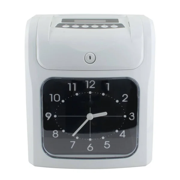Genmine Electronic Employee Time Recorder Digital Time Punch Clock Attendance Time Payroll Recorder Machine Big LCD Analog Clock