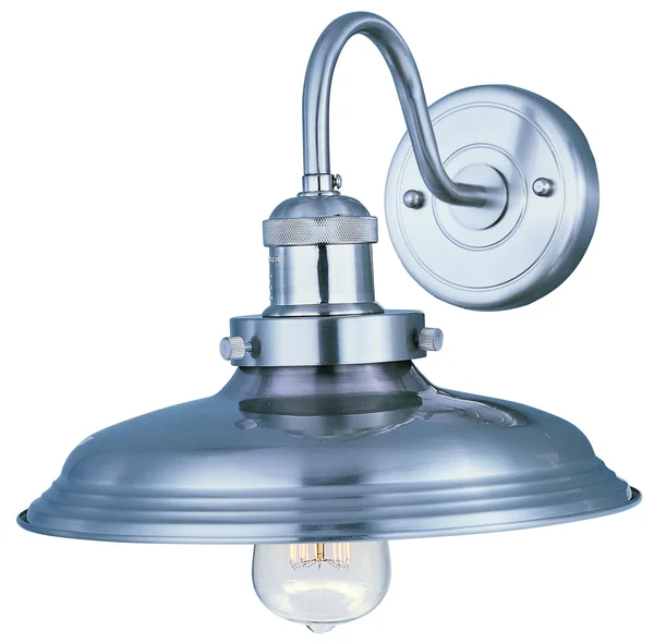 Maxim 25082SN Mini Hi-Bay 1-Light Wall Sconce, Satin Nickel