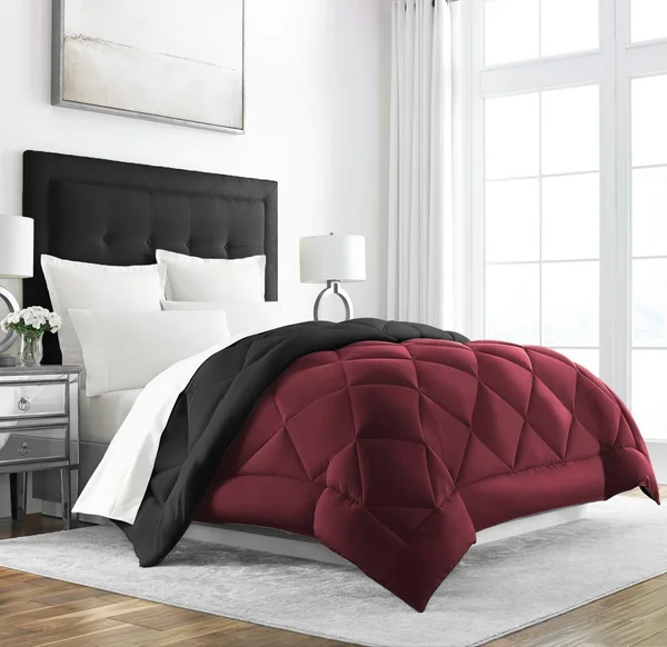 Sleep Restoration Goose Down Alternative Comforter - Reversible - All Season Hotel Quality Luxury Hypoallergenic Comforter - Ful