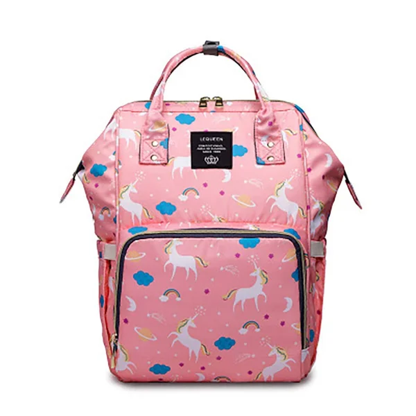 Lequeen Baby Diaper Bag Multi-Function Baby Diaper Backpack Nappy Bags, Waterproof Trave Backpack for Mom Dad Large Capacity Baby