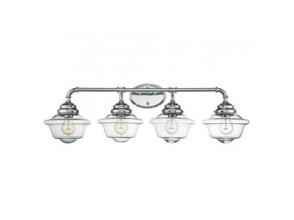 Pemberly Row 4 Light Bath Bar in Chrome