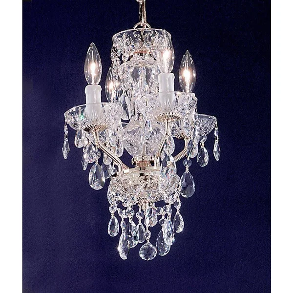 Classic Lighting 8394-EB-S English Bronze Elements Daniele 4 Light Mini-Chandelier