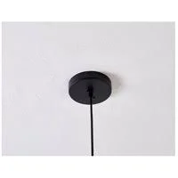 Bethel International DU08P Canada 1 Light 6 inch Black Single Pendant Lighting Ceiling Light