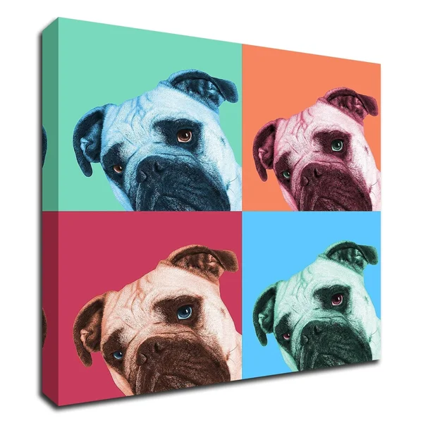 14x22 x 14x22 Que Pasa Pop by Jon Bertelli Print on Canvas