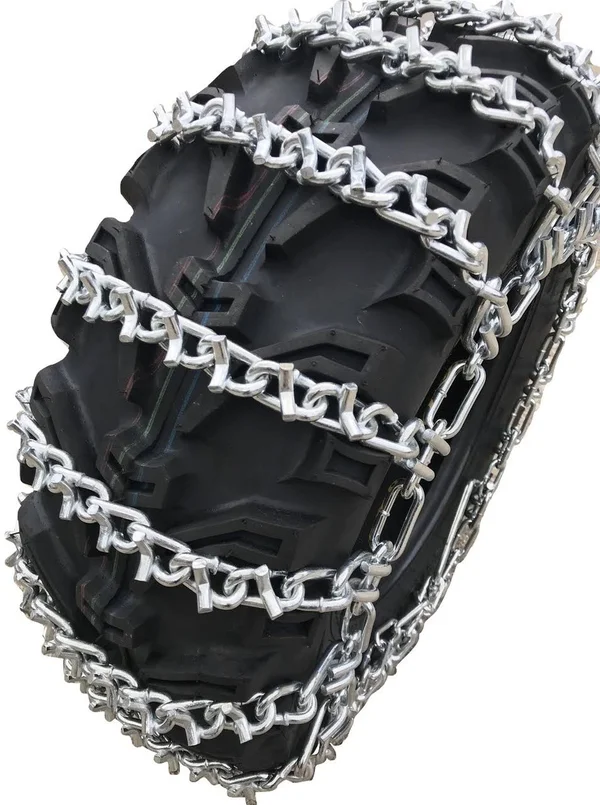TireChain.com 22 x 11 x 8, 22 11 8 ATV UTV 2 Link V Bar Tire Chains Set of 2