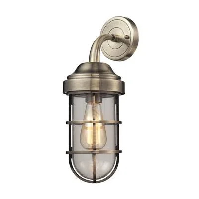 Johnny 1 - Light Dimmable Armed Sconce Beachcrest Home Finish: Polished Chrome