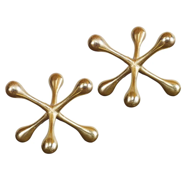 Uttermost 18964 Harlan Brass Objects - Set of 2