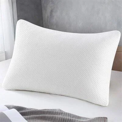 Alwyn Home Memory Foam Pillow, Standard Size Pillows for Sleeping Adjustable Loft Firmness Shredded Hypoallergenic Headrest Cush