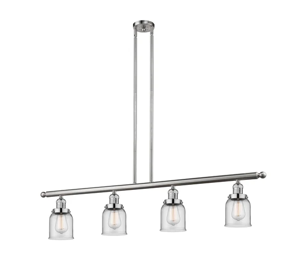 Innovations Lighting-Small Bell 4 Light Island Light-214-SN-G52