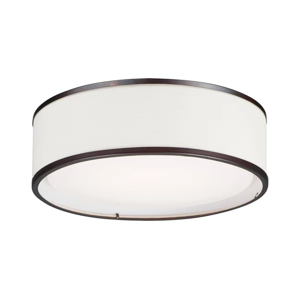 Maxim Lighting Prime 20-in Oil Rubbed Bronze LED Flush Mount Light, 10233OMOI
