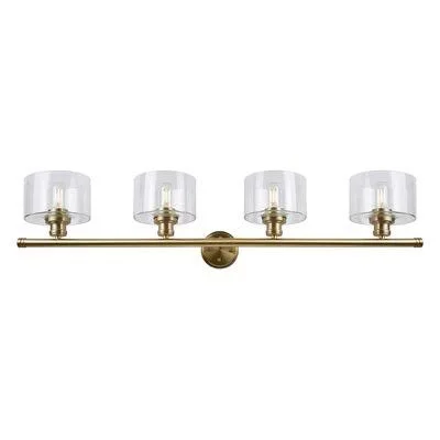 Currey 4-Light Dimmable Bath Bar Longshore Tides Finish: Soft Gold
