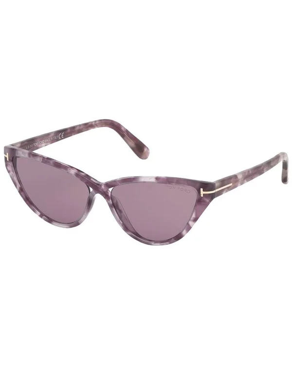 Tom Ford Sunglasses - Women's Charlie 56mm Sunglasses, Purple, New, Tradesy