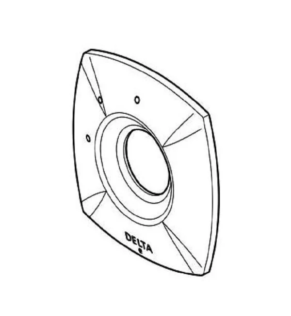 Delta Rp100381cz Stryke 4 1/2 inch Escutcheon for Diverter Trim Three Setting in Champagne Bronze
