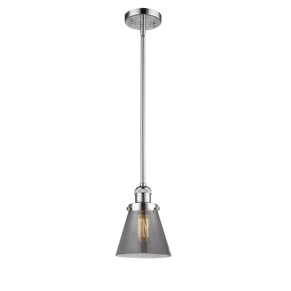 Innovations Lighting 201S-PC-G63-LED Small Cone Mini Pendant Polished Chrome