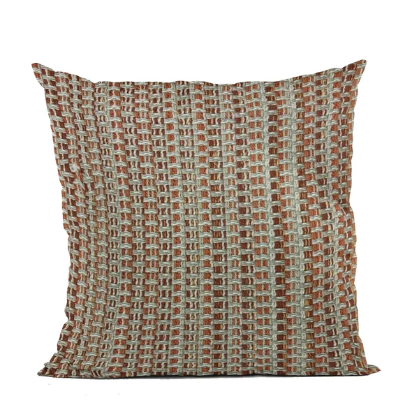 Plutus 26x22 x 26x22 Weave Stripe Luxury Throw Pillow in Multi-Color