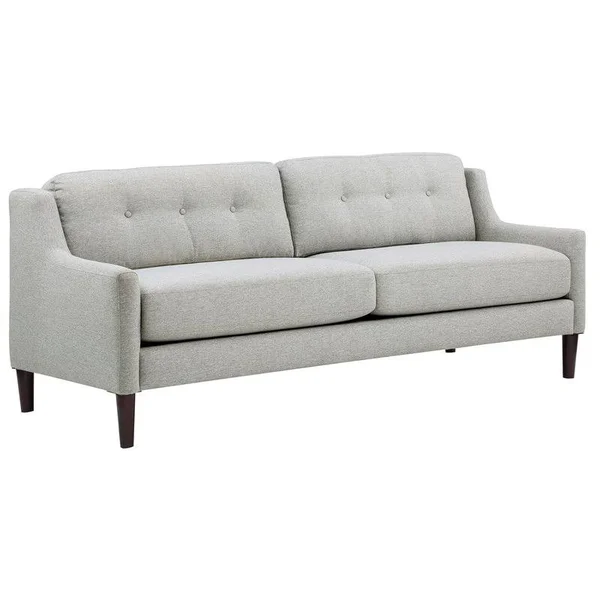 Hawthorne Collections Mellon Tufted Sofa - Cream - HC-4864-2153746