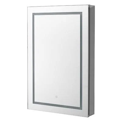 Orren Ellis 433092B991D04F4CAA89B5A62526023E Sechura Recessed or Surface Mount Frameless Medicine Cabinet with 3 Adjustable Shel