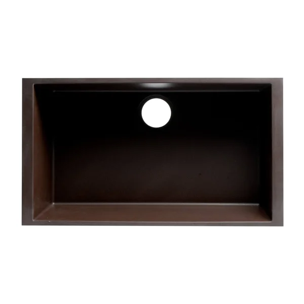 Alfi Brand AB3020UM-C Chocolate 30x22 Undermount Single Bowl Granite Composite Kitchen Sink
