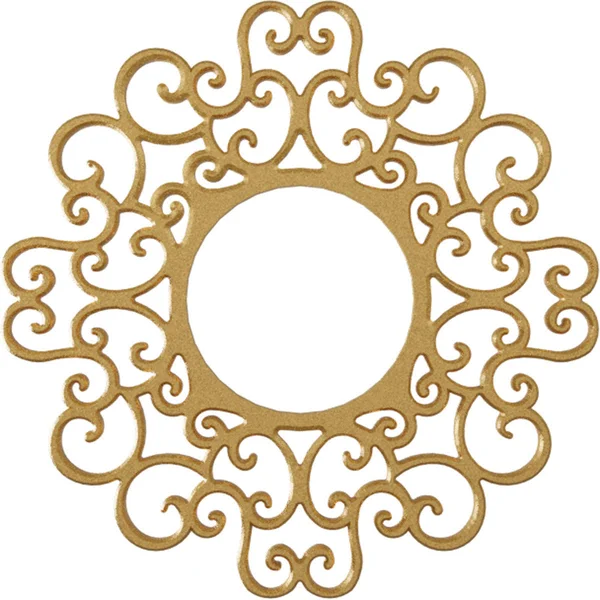 Ekena Millwork CMPP28RESGO 28x22OD x 10 3/4x22ID x 3/4x22P Reims Architectural Grade PVC Pierced Ceiling Medallion - Gold