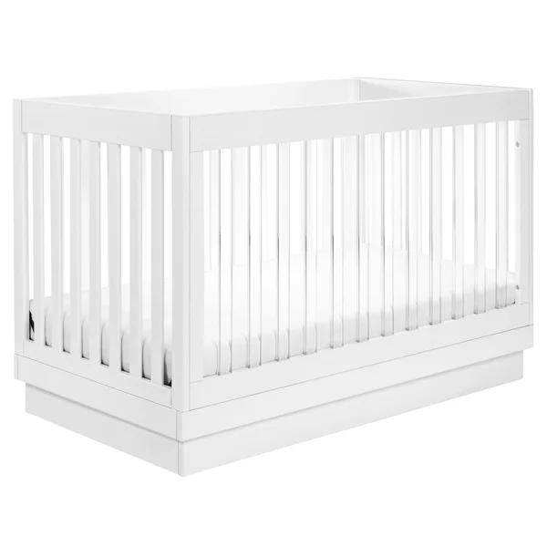 Babyletto Harlow 3-in-1 Convertible Crib - White, Acrylic