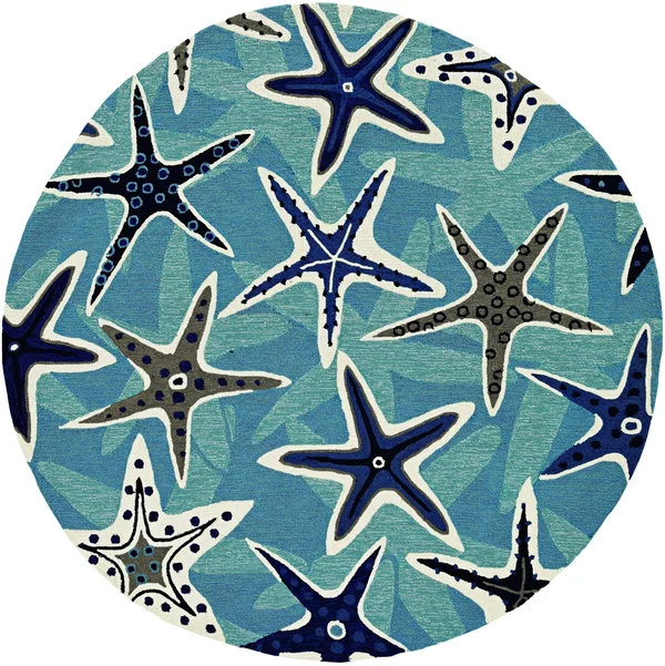 90x22 x 114x22 Blue Polypropelene Rug