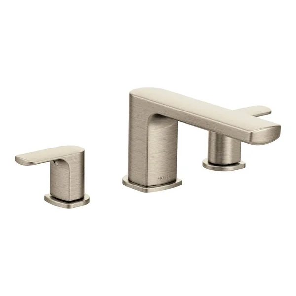 Moen T935BN Rizon Brushed Nickel Two-Handle Roman Tub Faucet