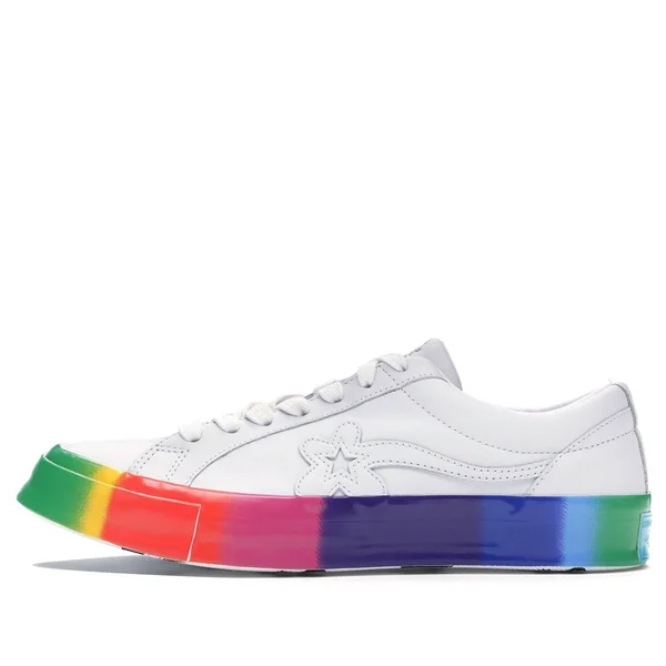Converse One Star x Golf Le Fleur Rainbow Sole Sneakers/Shoes 166409C (US Size 4.5)