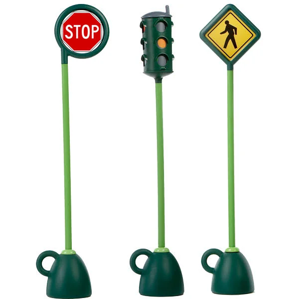 Preschool & Daycare 3 pc. 9402B Traffic Sign Set, Plastic Italtrike