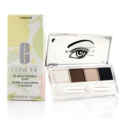 Clinique All About Shadow Quad - #14 Skinny Dip 4x1.2g/0.04oz Make Up - Men's