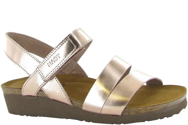 Naot Women's Kayla Sandal - Size: 36, Rose Gold Leather