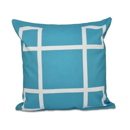 E by Design Geometric Down Throw Pillow - Size: 26 inch x 26 inch, Pink