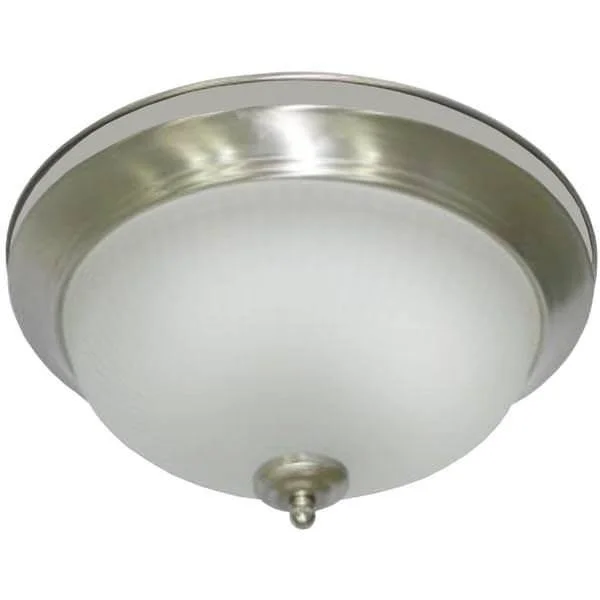 Maxlite Ml2E242Trni27 Ceiling Fixture Traditional Nickel Finish with 2x12W 2700K JA8 Compliant Enclosed Rated E26 Socket LED Lam