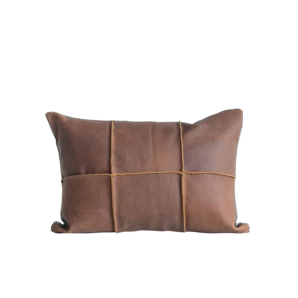 Leather & Felt Pillow
